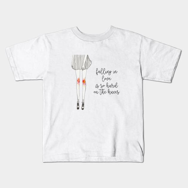 Falling In Love Kids T-Shirt by frickinferal